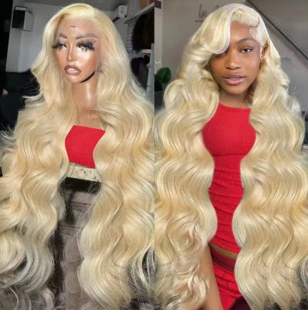 30 36 40 Inch 613 Blonde Wig 250 Density 13x6 HD Lace Frontal Human Hair Wigs Body Wave 13x4 HD Lace Front Wig For Black Women