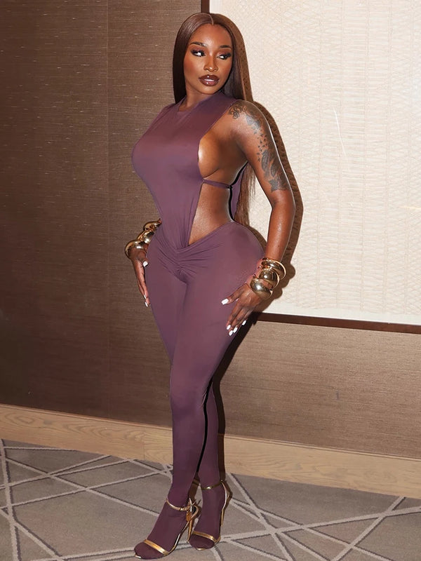 Hipster Coquette Women 2 Piece Set Y2K Side Split Bodysuit+Peach Buttocks Foot Leggings Matching Street Sex Outfits